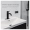Everflow Bathroom Faucet w/ Deck Plate, 1 handle, 1 or 3 hole Stainless Matte Black BAC-V10MB - alternate 2
